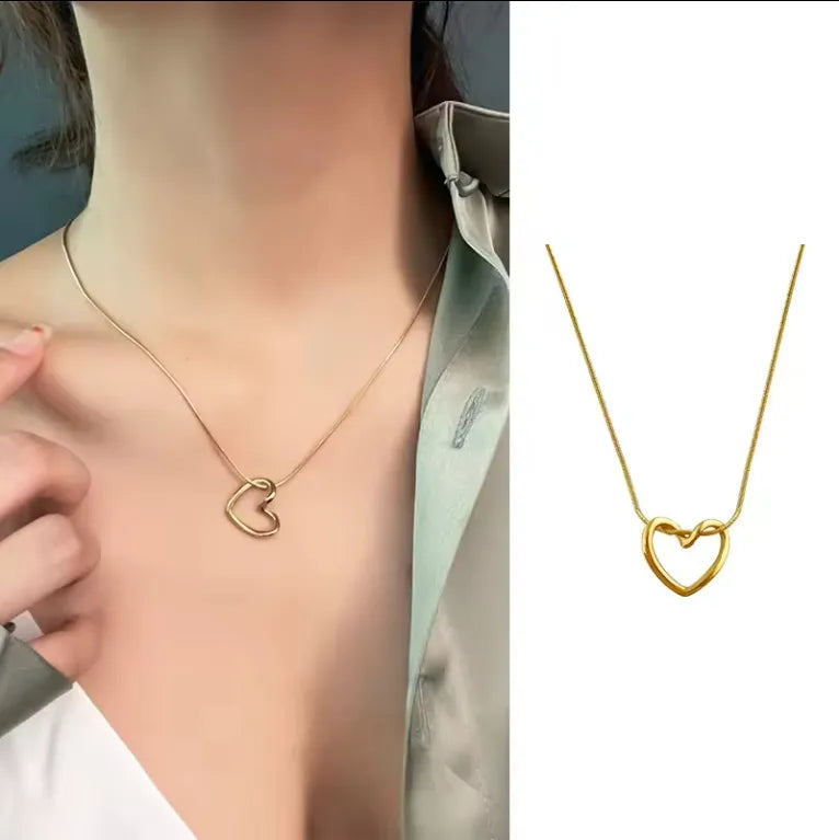 Elegant Heart Pendant Necklace
