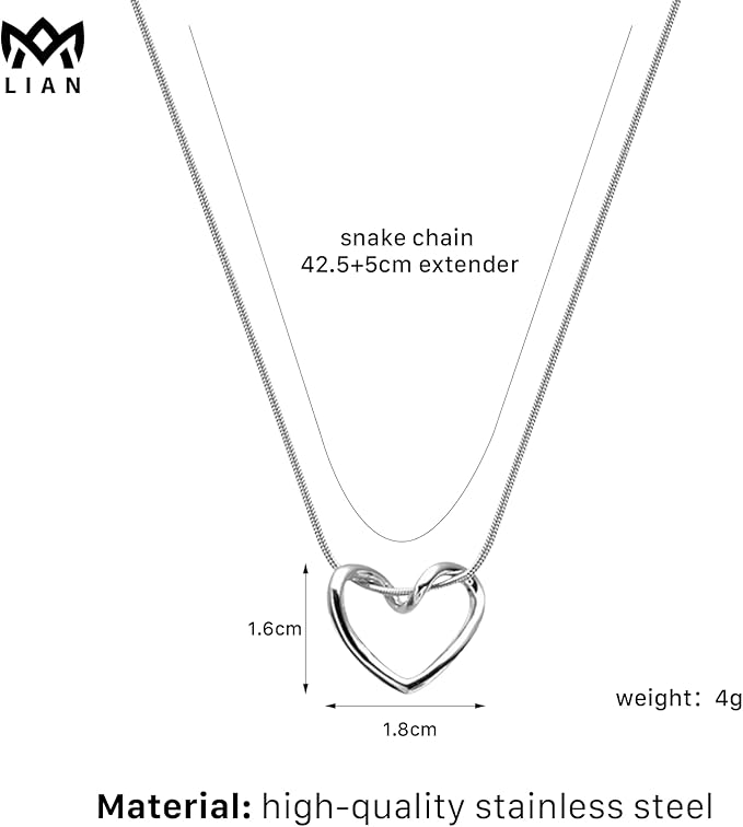 Elegant Heart Pendant Necklace