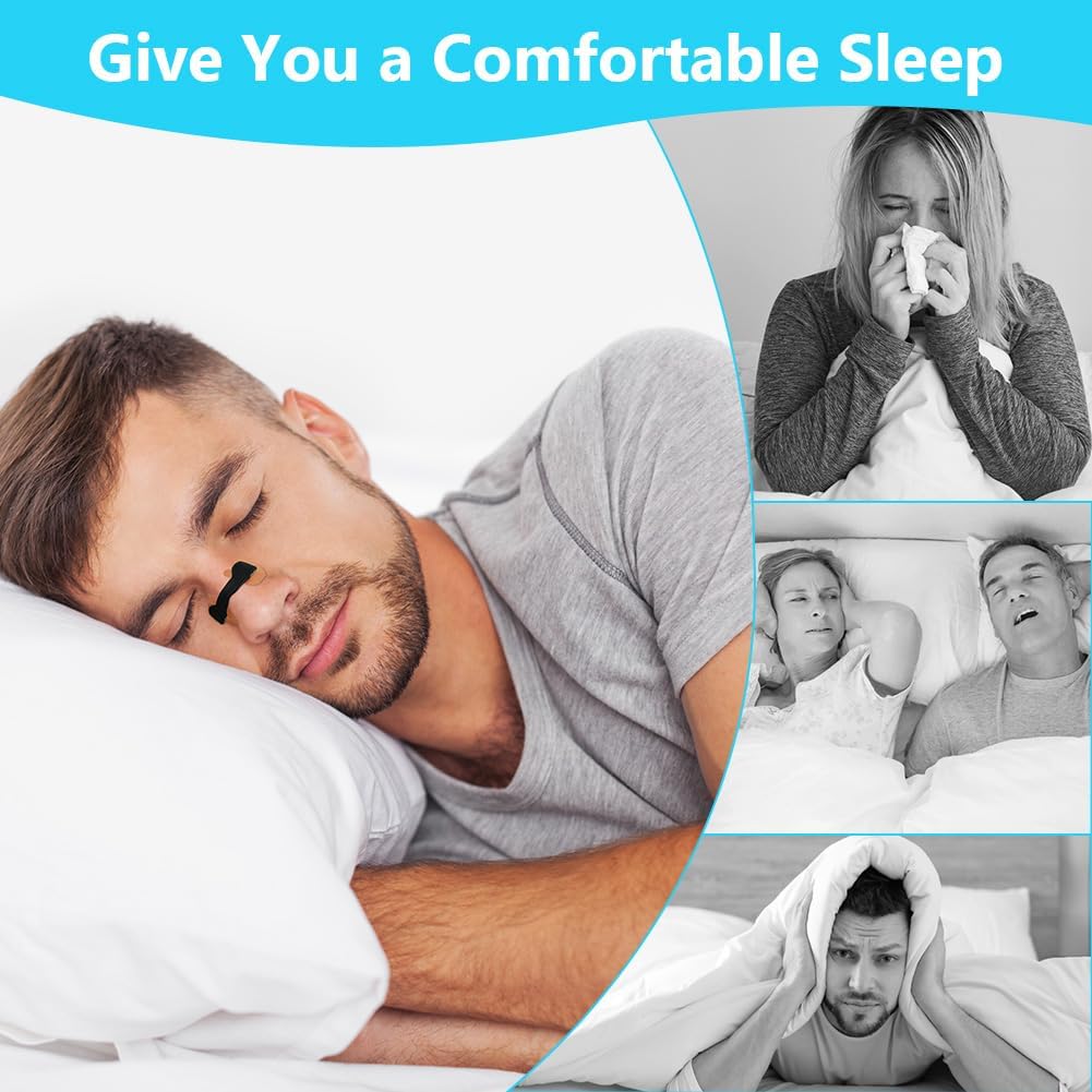Nasal Breathing Dilator Set – Anti Snoring Device with Magnetic Nose Patches – Improves Sleep & Reduces Nasal Congestion