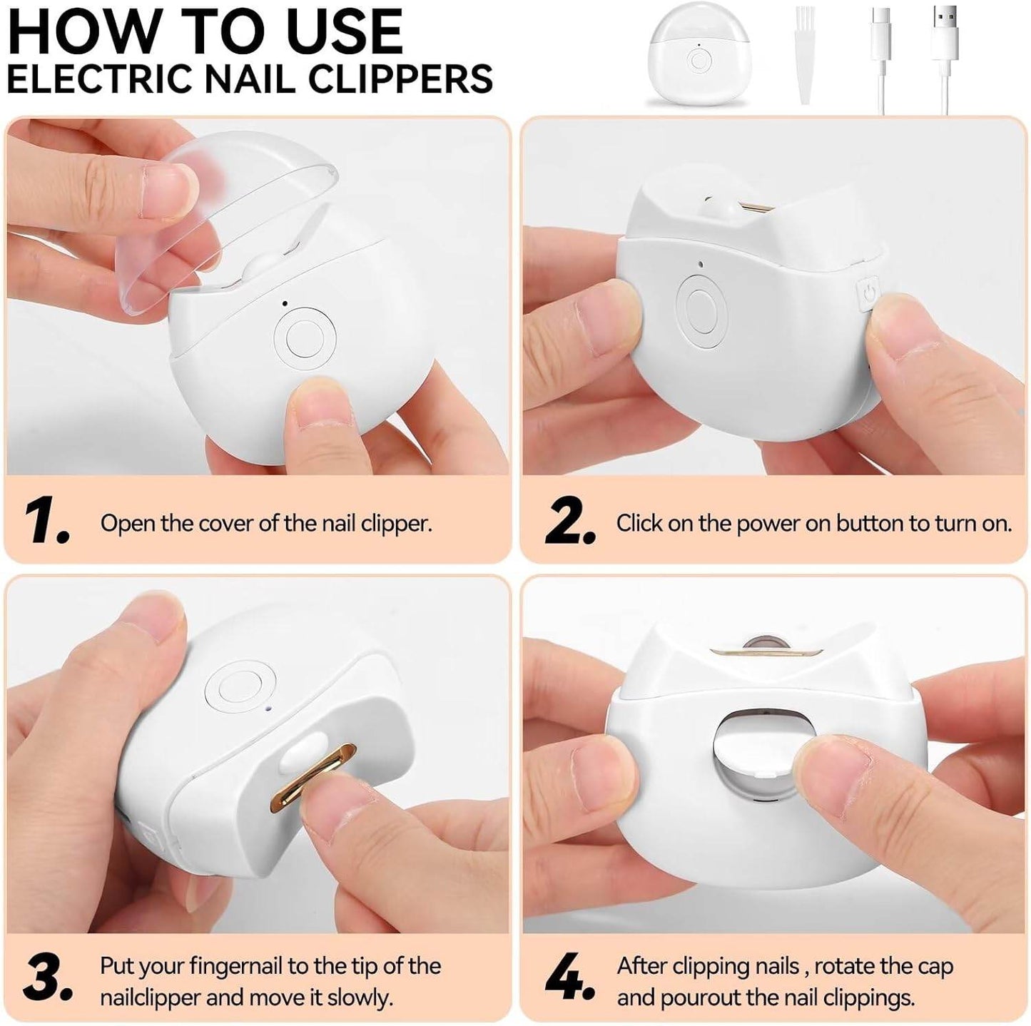 Automatic Electric Nail Clipper - Trendhub Pakistan