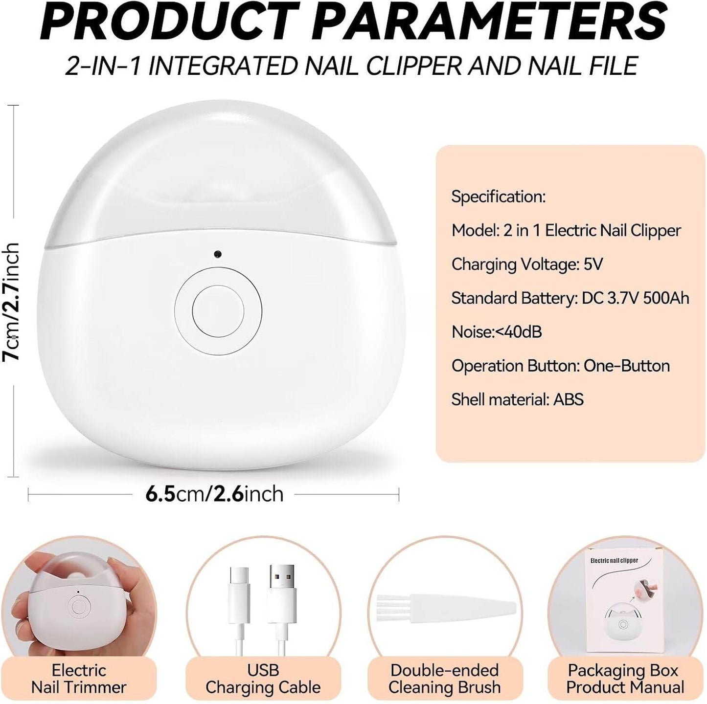 Automatic Electric Nail Clipper - Trendhub Pakistan