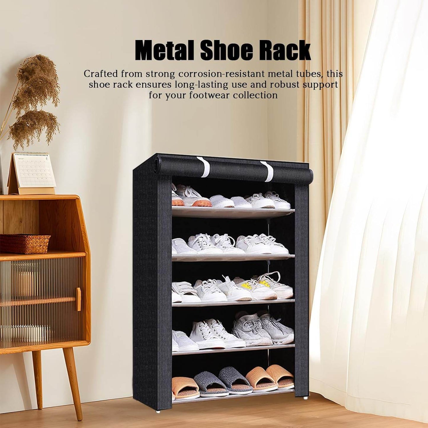 Dustproof Multi-Layer Shoe Rack Organizer – 5 to 9 Tier, Stackable & Detachable Design - Trendhub Pakistan