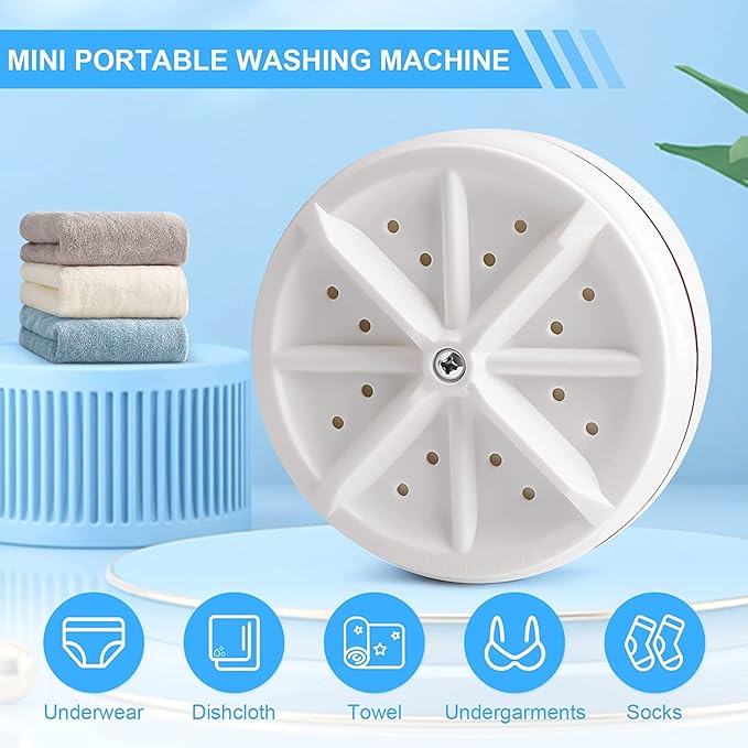 USB-Powered Mini Portable Washing Machine: Perfect for Travel, College, and Small Spaces