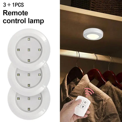 Wireless LED Puck Lights - Remote Control