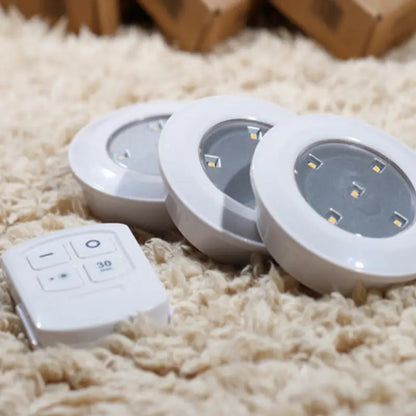 Wireless LED Puck Lights - Remote Control