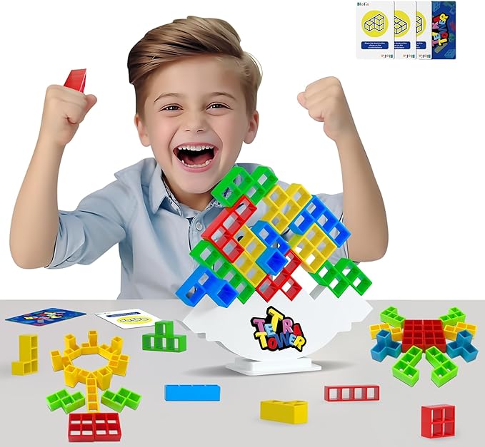 Tetra Stacking Tower Game Set