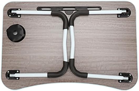 Laptop Table - Bed Desk Stand with Foldable Legs & Cup Slot