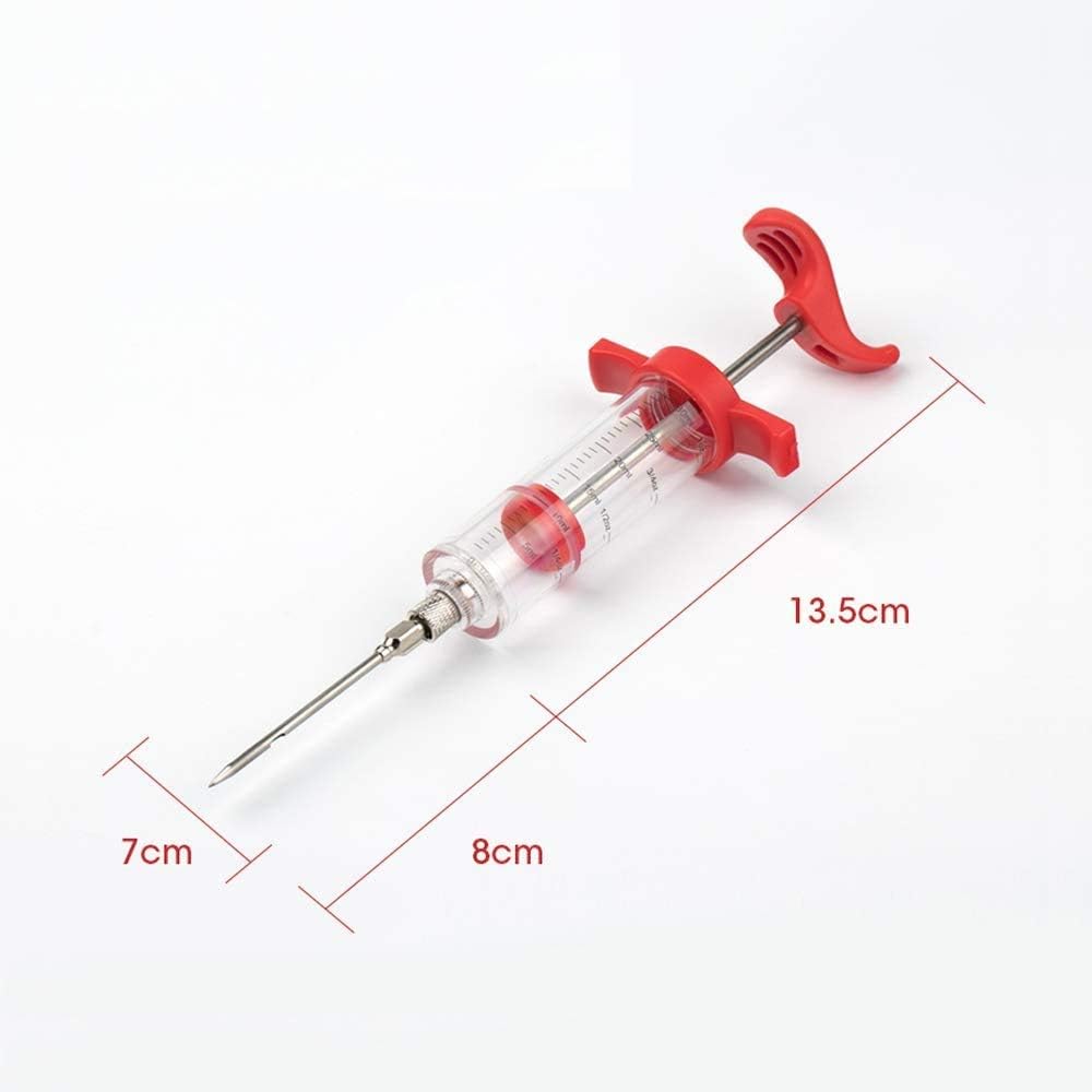 Meat Injection Stainless Steel - BBQ Meat Marinade Flavor Seasoning Injector Needle