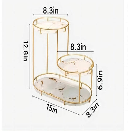 3-Tier Storage Tray for Makeup, Toiletries, & Home Decor
