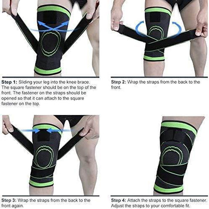 Professional Knee Support Brace – Breathable, Adjustable & High Flexibility - Trendhub Pakistan