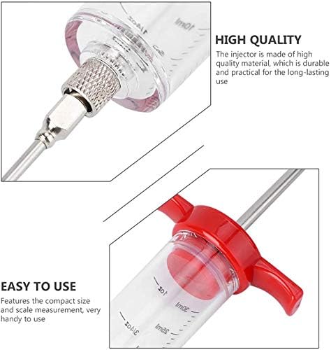 Meat Injection Stainless Steel - BBQ Meat Marinade Flavor Seasoning Injector Needle