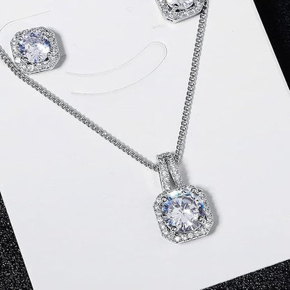 Solitaire Pendant Set