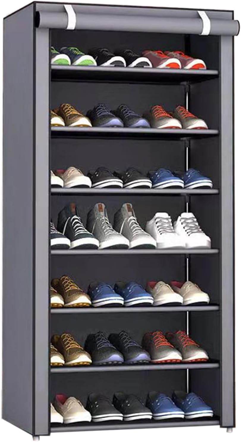 Dustproof Multi-Layer Shoe Rack Organizer – 5 to 9 Tier, Stackable & Detachable Design - Trendhub Pakistan