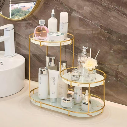 3-Tier Storage Tray for Makeup, Toiletries, & Home Decor