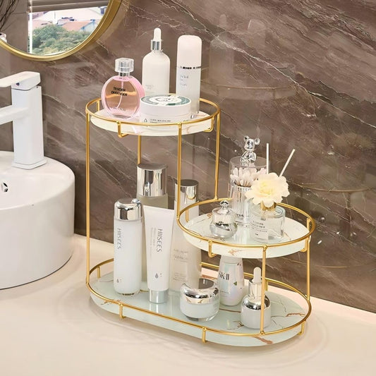 3-Tier Storage Tray for Makeup, Toiletries, & Home Decor