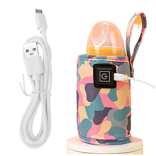 USB Milk Warmer Bag - On The Go Bottle Warmer with USB Cable