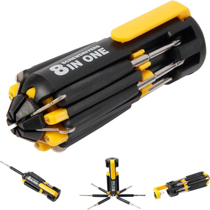 8 in 1 Screw driver with Flashlight