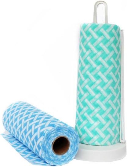 Reusable Cleaning Cloths Wipe Roll, Dish Wash Cloths, Cleaning Washcloth Towel for Kitchen Bathroom Furniture and Car