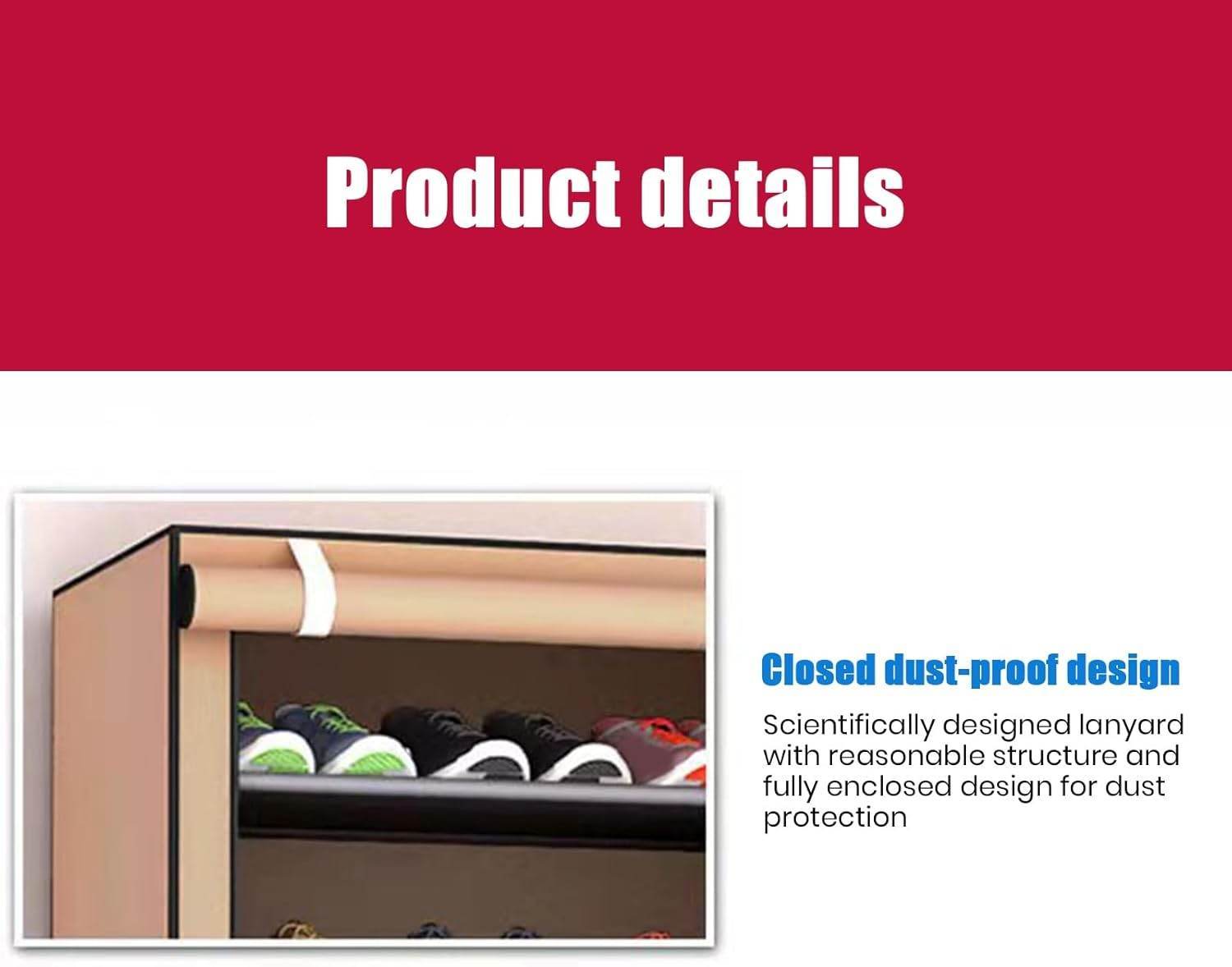 Dustproof Multi-Layer Shoe Rack Organizer – 5 to 9 Tier, Stackable & Detachable Design - Trendhub Pakistan