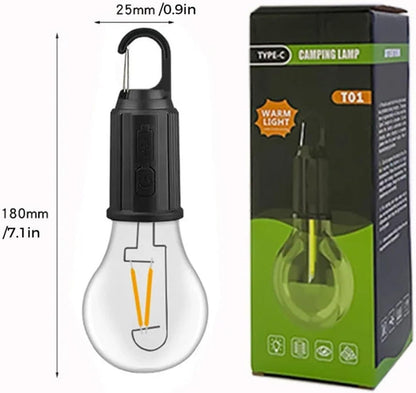 Outdoor Glow: LED Tent Light - USB Rechargeable & Waterproof