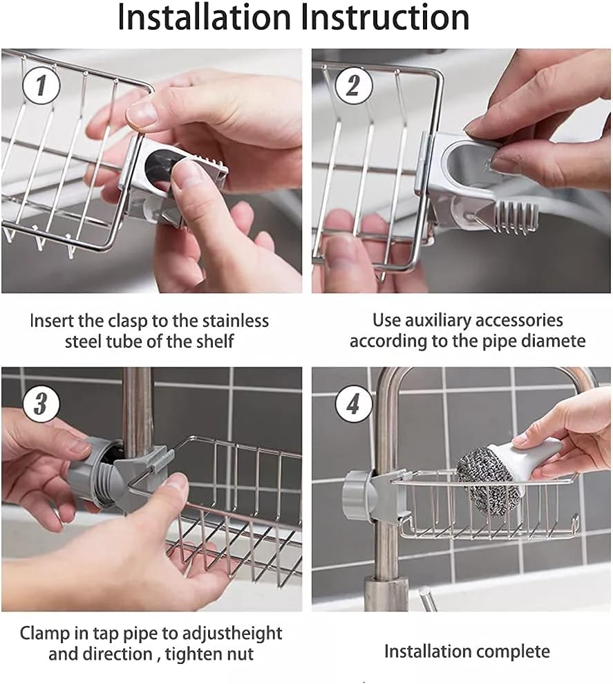 Sink Sponge Holder - Faucet Rack