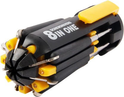 8 in 1 Screw driver with Flashlight