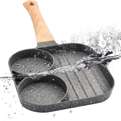 3-in-1 Nonstick Pan Divided Grill Frying Pan