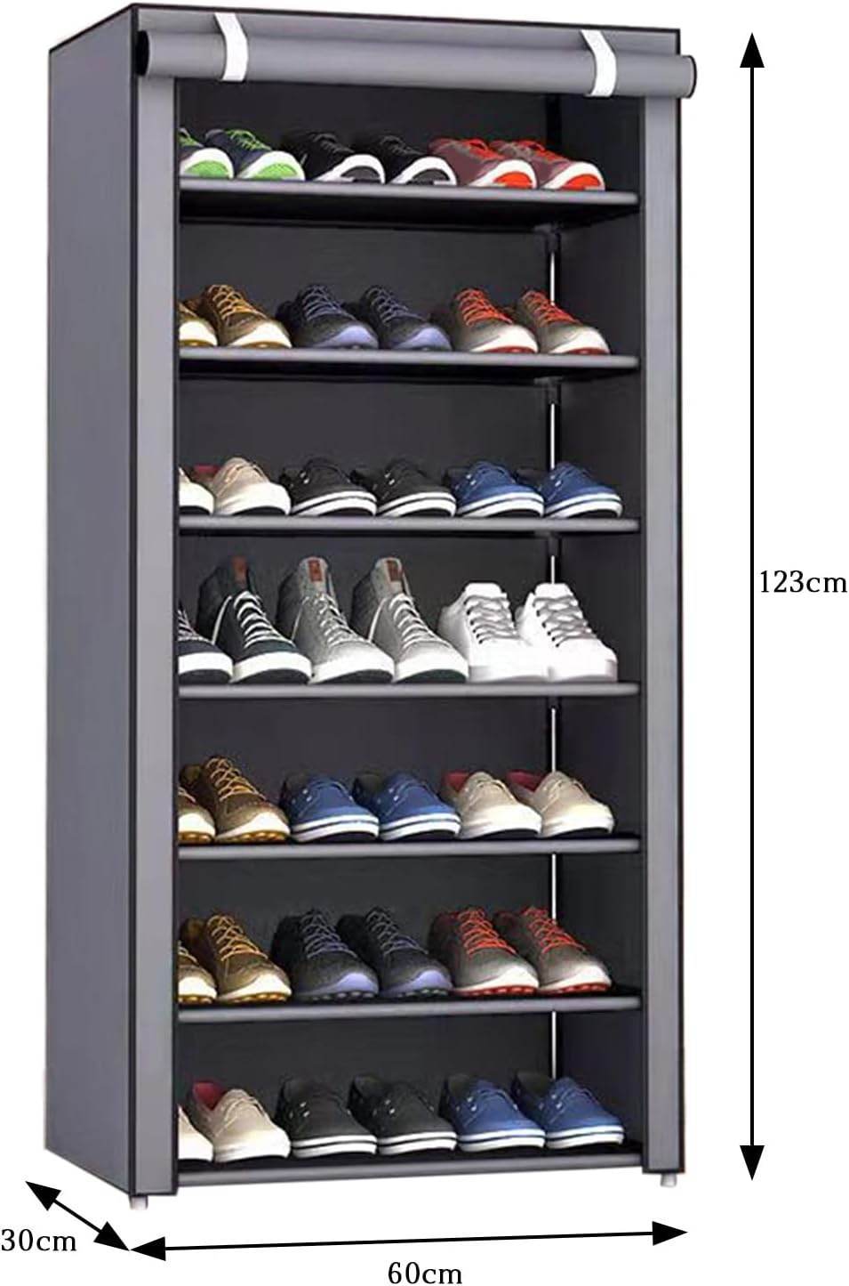 Dustproof Multi-Layer Shoe Rack Organizer – 5 to 9 Tier, Stackable & Detachable Design - Trendhub Pakistan