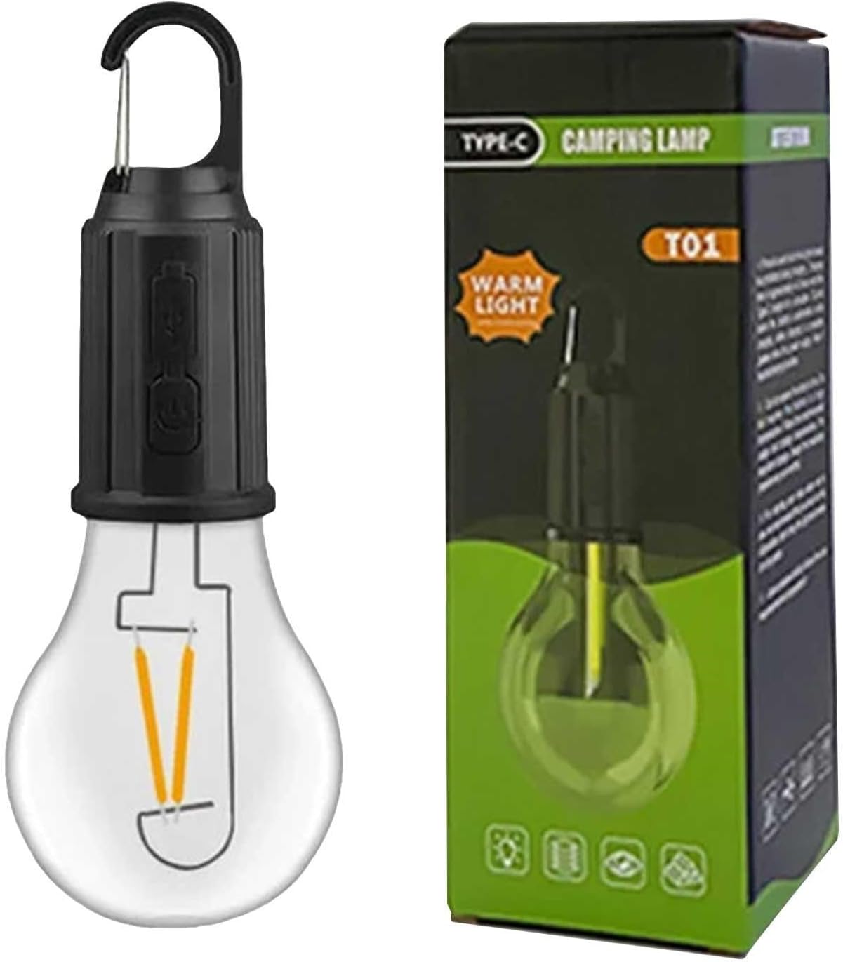 Outdoor Glow: LED Tent Light - USB Rechargeable & Waterproof