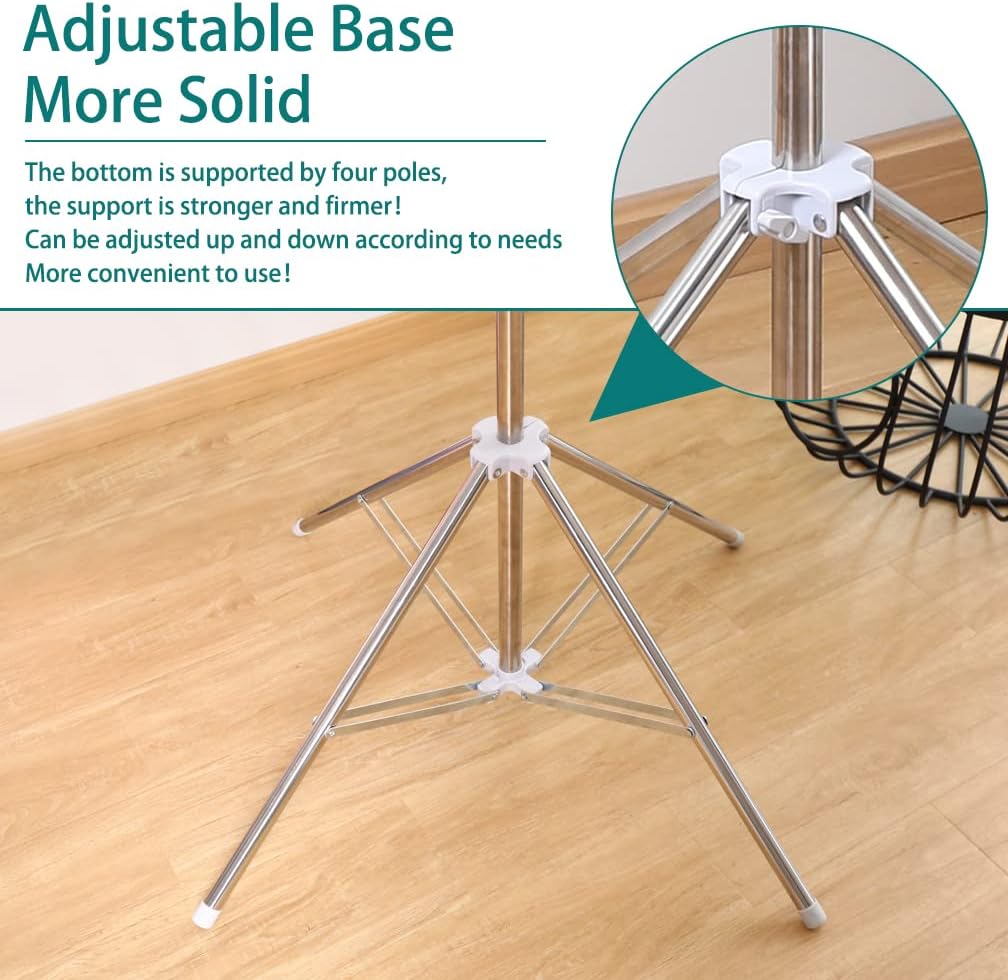 360° Clothes Drying Rack Foldable