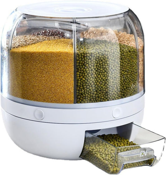 360° Rice and Grain Storage Container Dispenser Set