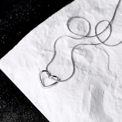 Elegant Heart Pendant Necklace