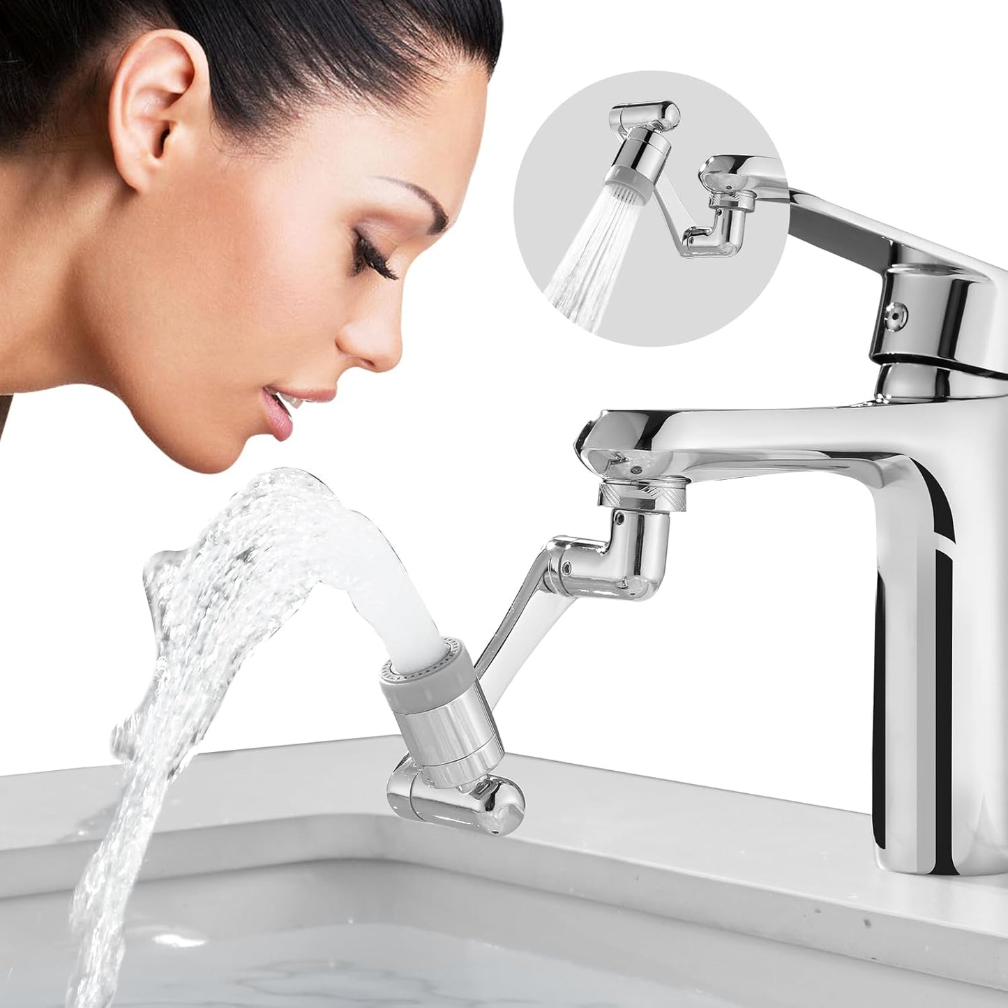 1080⁰ Rotating Faucet - Easy Installation