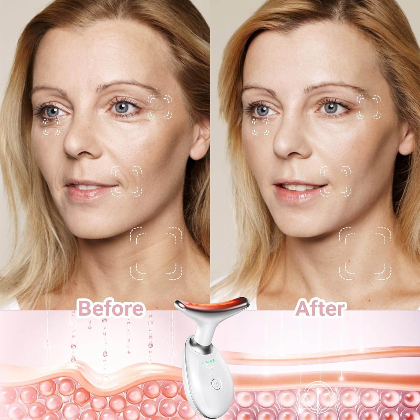 Women’s Neck & Face Rejuvenation Anti-Aging Massager – Skin Tightening & Lifting Tool - Trendhub Pakistan