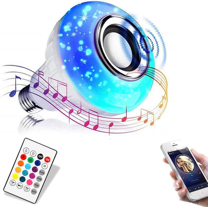 Light RGB Bulb Bluetooth Speaker with Remote Control