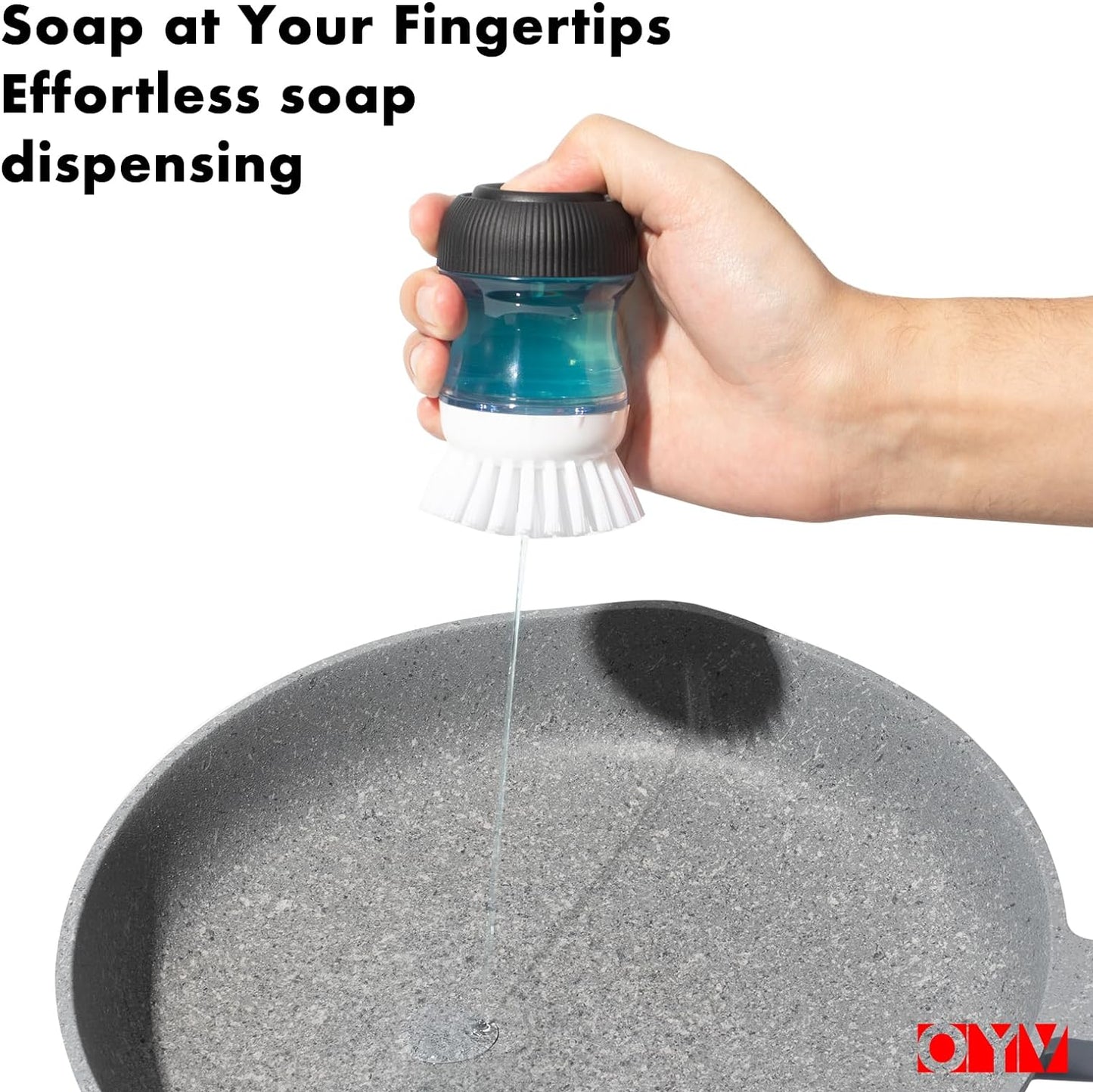 Dish Scrub Brush with Soap Dispenser