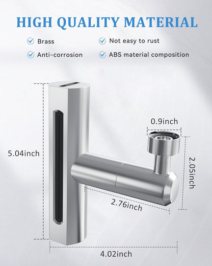 4 in 1 Waterfall Kitchen Faucet, 360°Swivel Faucet