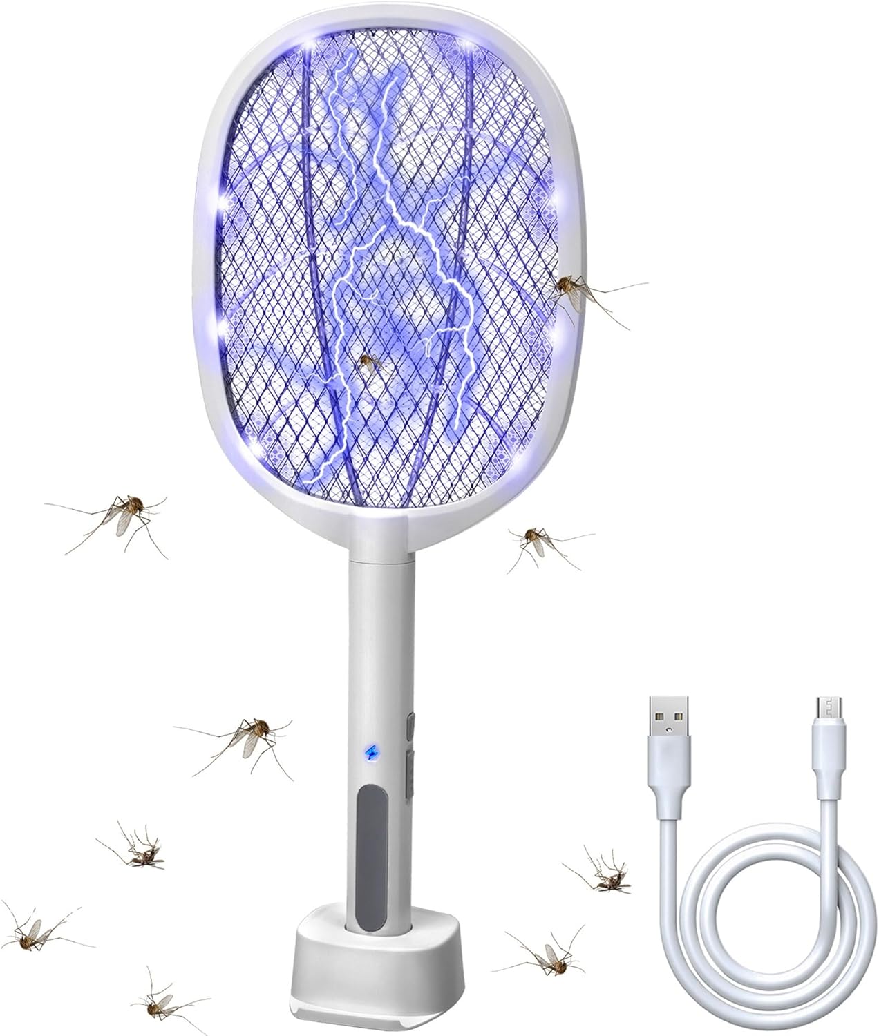 2-in-1 Electric Bug Zapper Racket