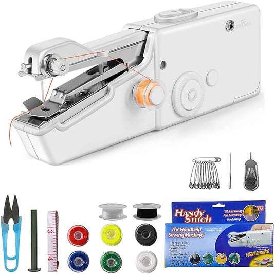 Portable Handheld Sewing Machine - Cordless, Mini, with Accessories Kit