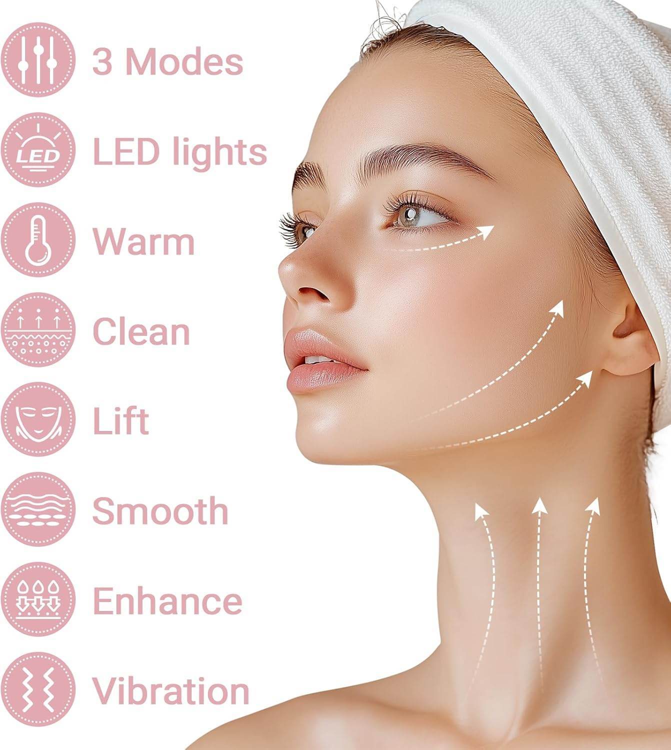 Women’s Neck & Face Rejuvenation Anti-Aging Massager – Skin Tightening & Lifting Tool - Trendhub Pakistan