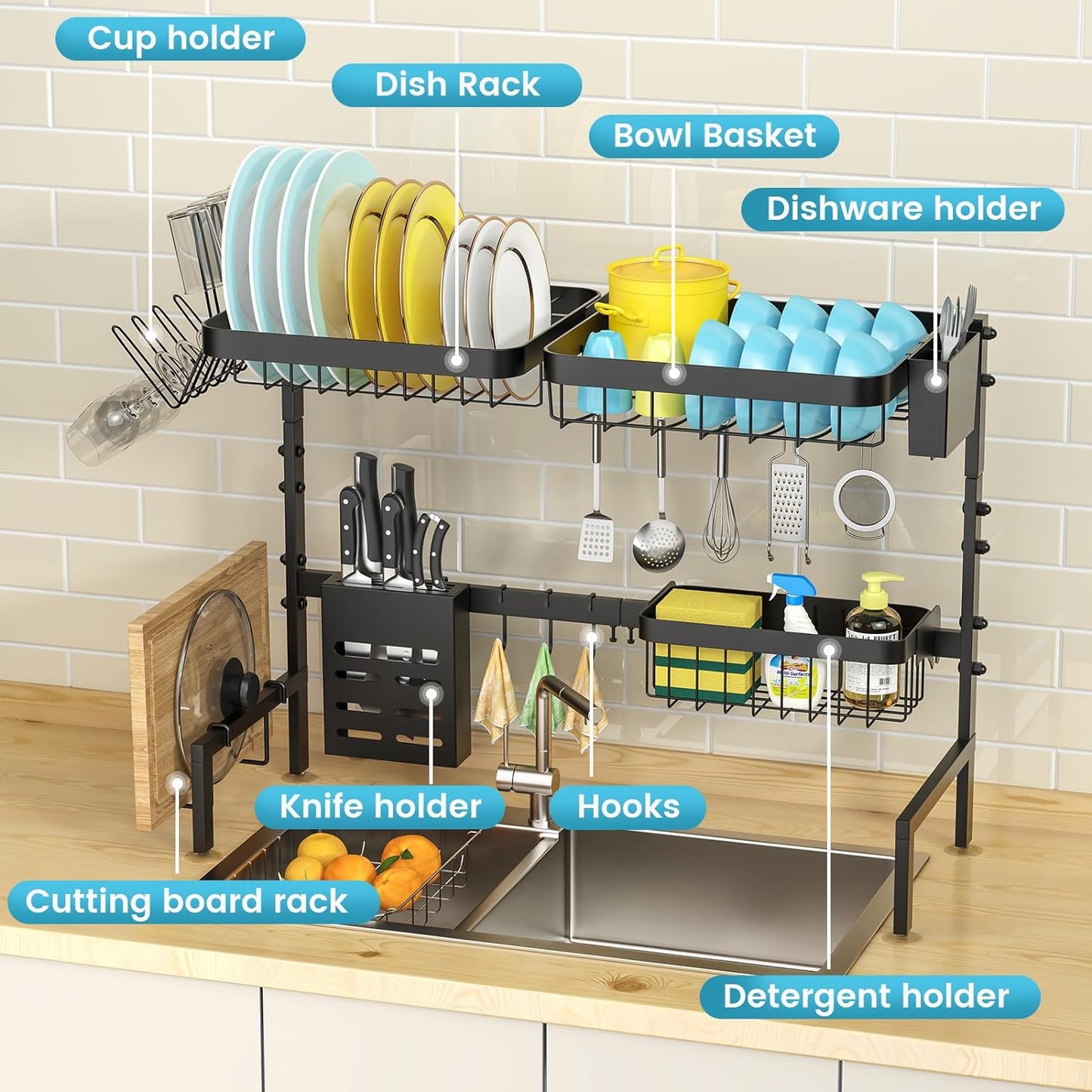 Dish Drying Rack - Over The Sink Rack