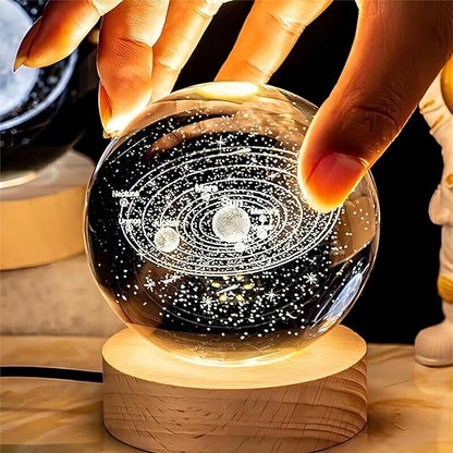 3D Planet Crystal Ball Night Lamp – Trendhub Pakistan