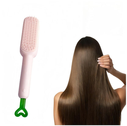 Self-Cleaning Hair brush - Anti-Static Massage Comb with Retractable Bristles