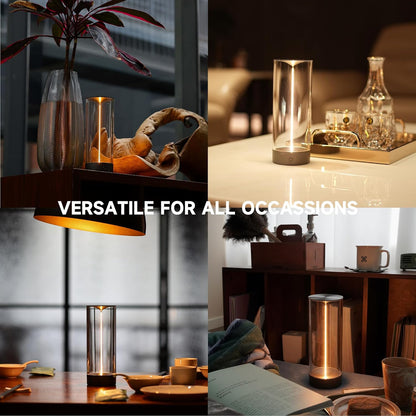 Minimalist Cordless LED Desk Lamp – Rechargeable & Dimmable Night Light