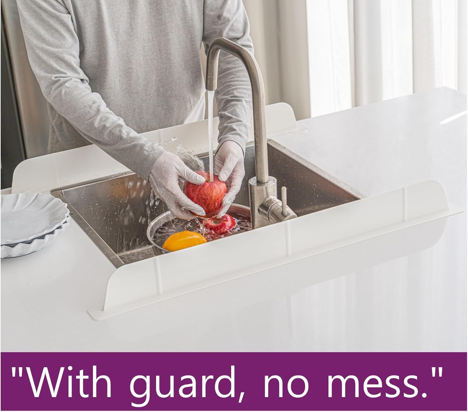 Kitchen Sink Splash Guard – Extra Wide Water Protection – Trendhub Pakistan