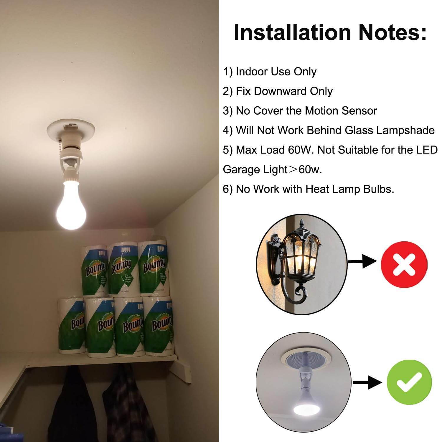 Smart Motion Sensor Light Socket - Trendhub Pakistan