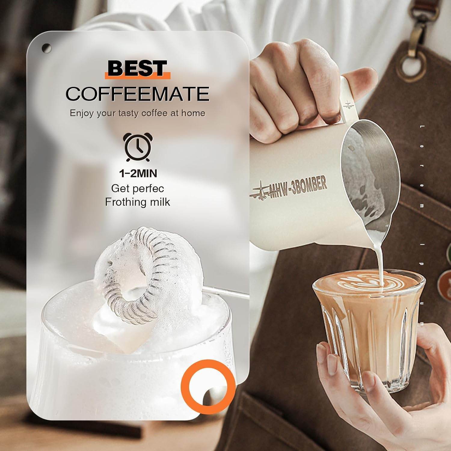 2-in-1 Rechargeable Electric Milk Frother & Coffee Whisk - Trendhub Pakistan