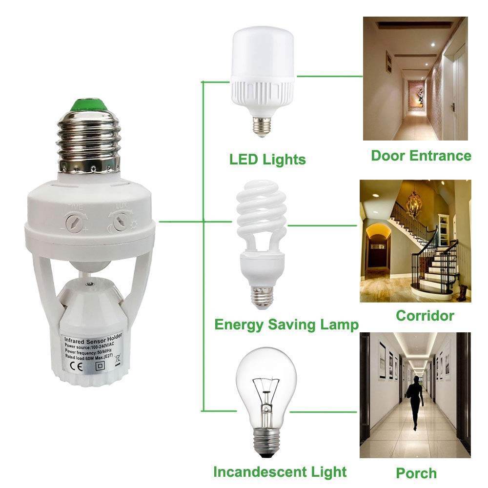 Smart Motion Sensor Light Socket - Trendhub Pakistan