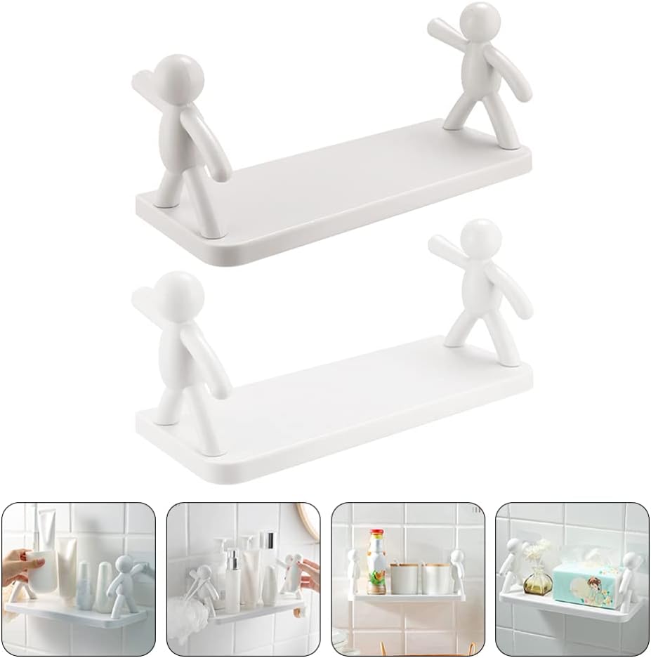 Minimalist floating shelf display for accessories and figure decor