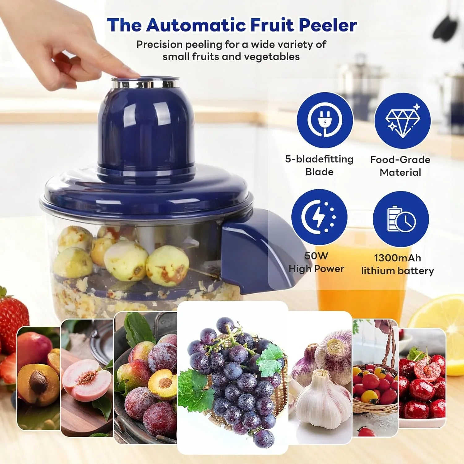 Automated Peeling Machine Automatic Peeling Machine – Electric Grape, Garlic & Cherry Tomato ...